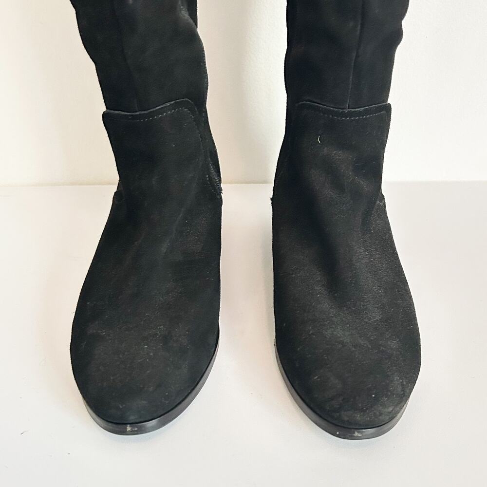 Vince Camuto Kreesell Knee High Suede Boots Black Size 8.5 - Picture 4 of 8